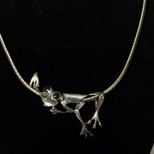 STERLING TREE FROG NECKLACE